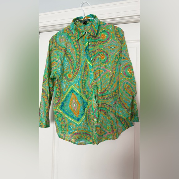Ralph Lauren Tops - Lauren Ralph Lauren Vibrant Paisley Button-Up Shirt